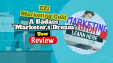 Image text: EZI Marketing Gold Badass Bundle review.