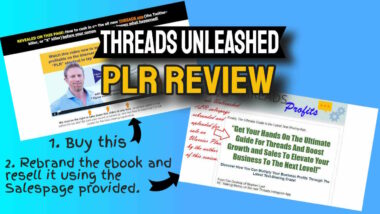 Threads Unleashed PLR product review thumbnail Image.