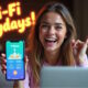 7 minute wifi paydays - image of a delighted young woman who appears to be showing her phone screen having discovered that she has made money online!