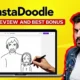 InstaDoodle review video thumbnail image