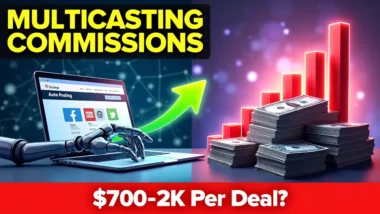 Image thumbnail with text Multicasting Commissions - income $700 to $2k.
