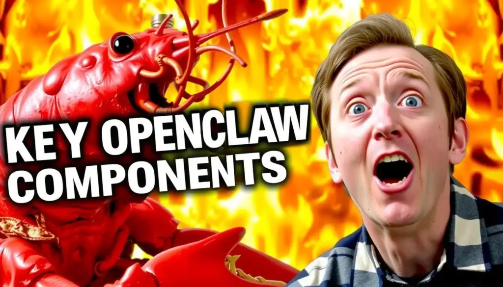 Image with the text - Key OpenClaw Components