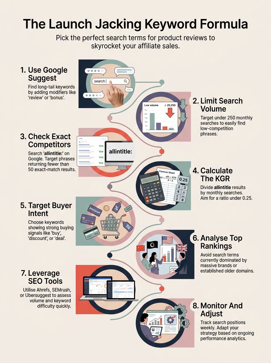 Launch jacking keyword formula: how to pick the right search terms for any product review Launch jacking keyword formula: how to pick the right search terms for any product review