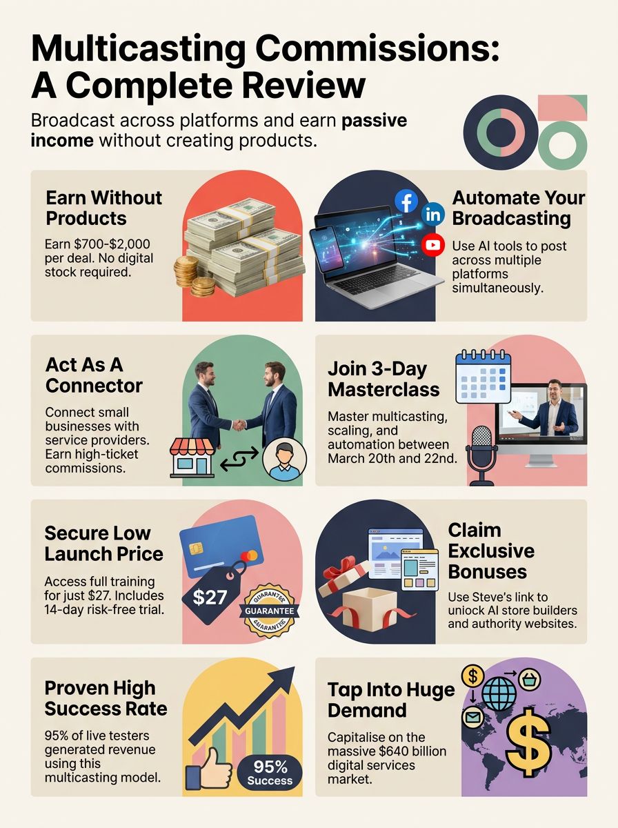 Multicasting Commissions Review With Demo OTOs And Extra Bonuses