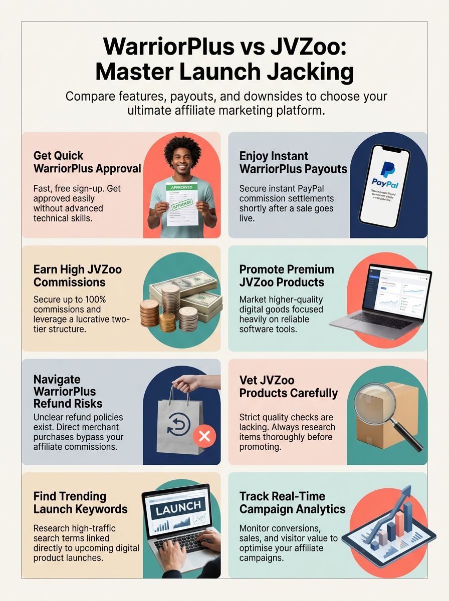 WarriorPlus vs JVZoo for launch jacking: which platform is better?