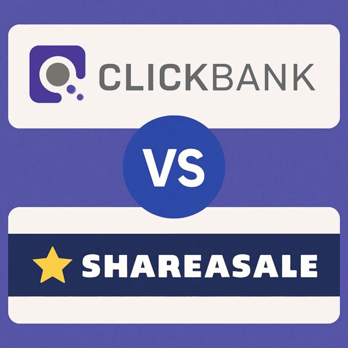 Featured image for the: ClickBank and ShareASale - Affiliate Marketing Comparison Guide.